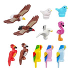 MOC Animal Scene Building Blocks Zoo Ducks Cat Dog Penguin Eagle Dove Wolf Bear Deer Shark Snake Mice Sheep DIY Toys Bricks K055