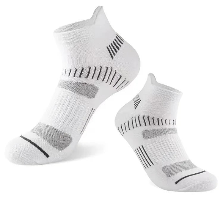5 Pairs Men Spring Summe Autumn Cotton Sports Socks Mesh Breathable Running Basketball Cycling Male Short Socks Set For Men