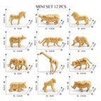 Simulation Mini  Farm Poultry Puppy Crocodile Pegasus Monkey Bird Wildlife Figurine Animal Model Sets Education Kid Toys