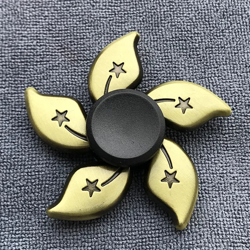 New Bronze Metal Alloy Fidget Spinner R188 Mute Bearing Hand Spinner Fingertip Gyro Stress Relief Toys Gifts