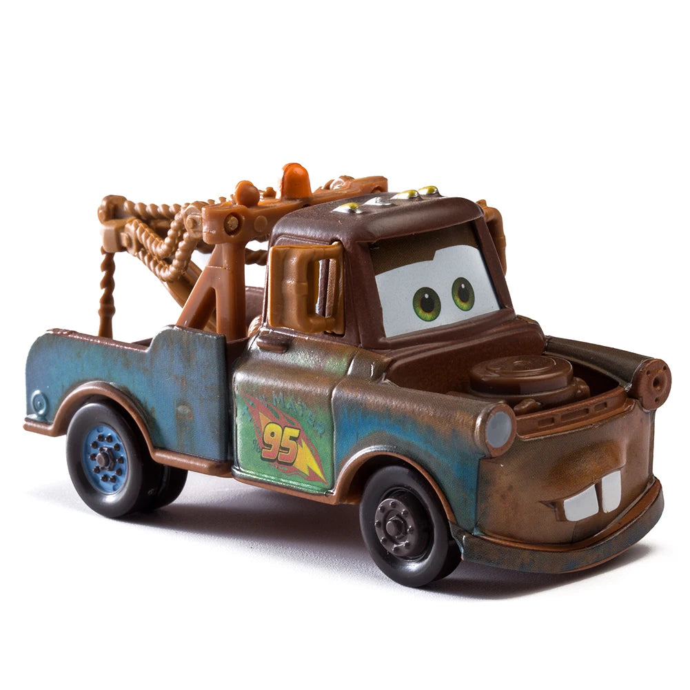 Children Car Toys Disney Pixar Cars Lightning McQueen Boost Wingo DJ Snot Rod 1:55 Diecast Metal Alloy Model Car Kid Gift
