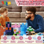 100-300pcs Magnetic Tiles Building Blocks Set,My World Figures Bricks, STEM Educational Toys for Kids Ages 3-10,Boys Girls Gifts