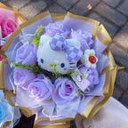 Genuine Hello Kitty Plush Toy Anime Stuffed Animals Keychains Creative Handmade Bouquets Christmas Vanlentine Birthday Gifts