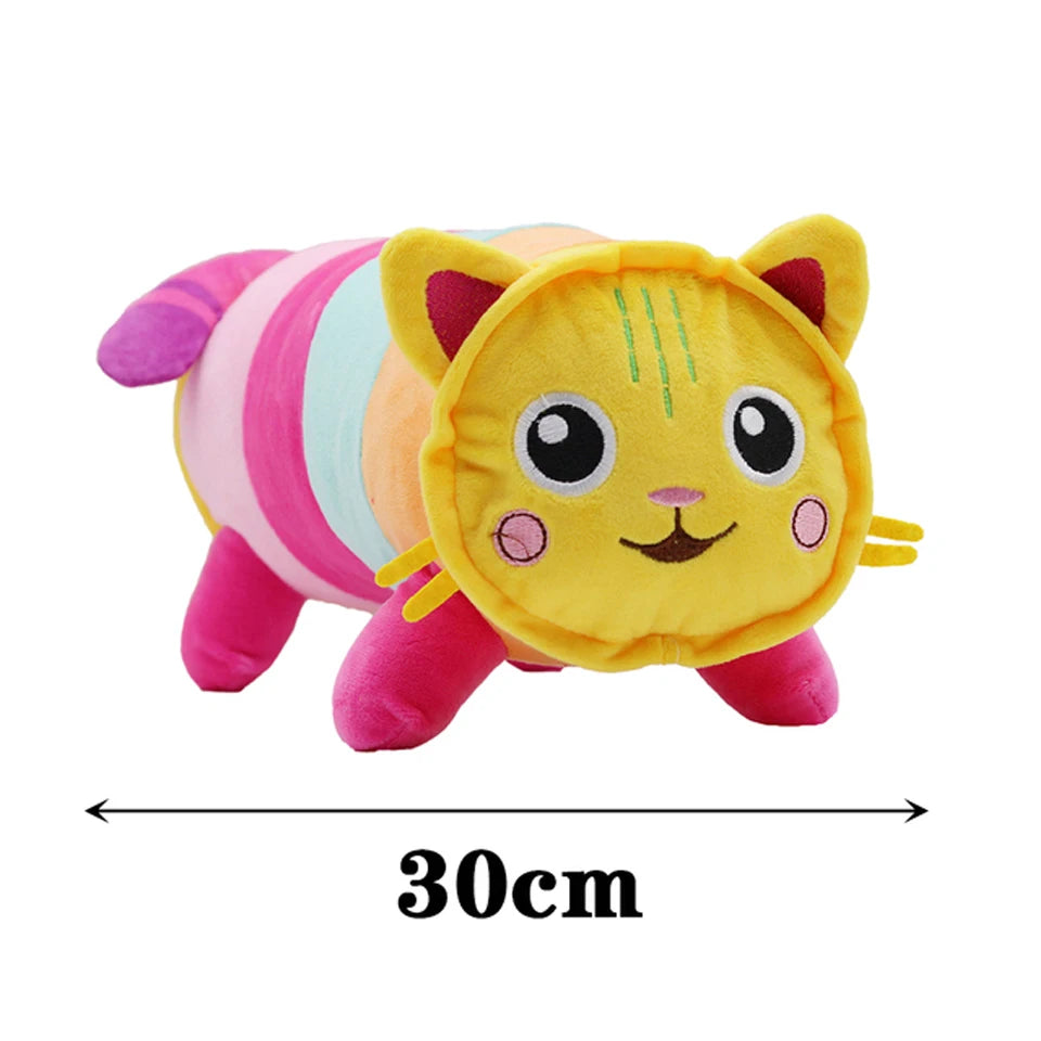 New Gabbys doll house Plush Toy Mercat Cartoon Stuffed Animals Smiling Cat Car Cat Hug Gaby Girl Birthday Gift!