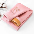 Girl Winter Leggings Fleece-lined Thermal Tights Outdoor Wear Multi-Color Autumn Winter Cute Kids Bottoms Thickened Warm Pants