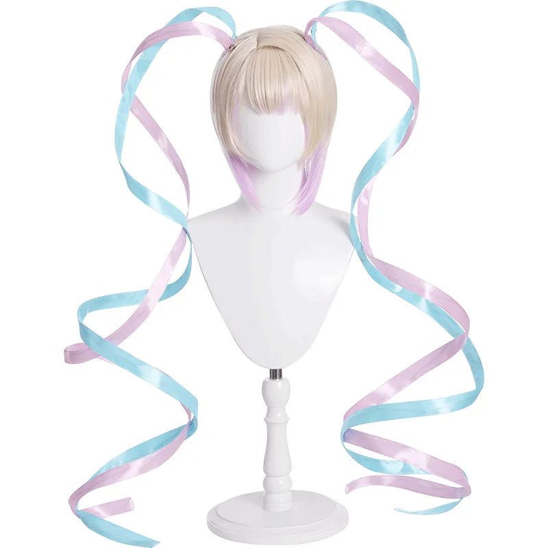 Game NEEDY GIRL OVERDOSE KAngel Cosplay Costume Full Set of Clothing Sailor Suit Jk Uniform Laser Color Skirts Ribbon Wig †
