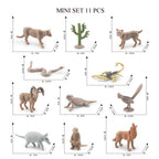 Simulation Mini  Farm Poultry Puppy Crocodile Pegasus Monkey Bird Wildlife Figurine Animal Model Sets Education Kid Toys