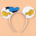 2026 Festival Party Cosplay Mouse Ears Headband 3.3" Ears Glitter Hairband For Boys Girls DIY Cartoon Hair Accessories