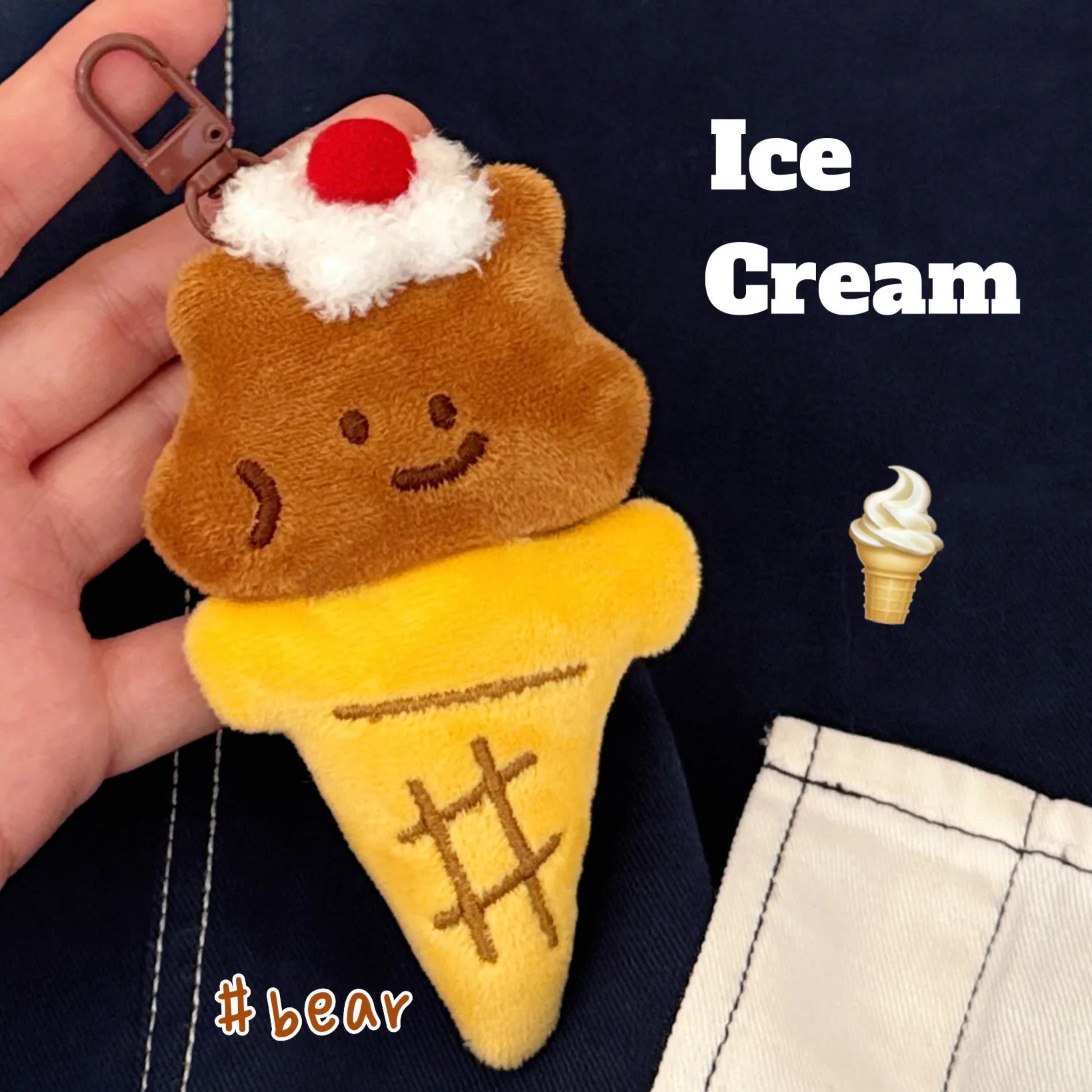 1/6 Pcs Cartoon dessert doll pendant girl's heart versatile keychain backpack decoration doll pendant
