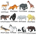 New 12pcs Farm Animal Figurines Poultry Sets Action Figures Horse Cow Dog Duck Sheep Cock Model Education Toys for Children Gift