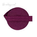 BRISTLEGRASS 2 5 10 Yard 5/8" 15mm Solid FOE Shiny Fold Over Elastic Spandex Satin Band Hair Tie Headband Dress Sewing Lace Trim
