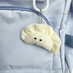 1/5pcs Soft Plush Dumpling Keychains Stuffed Cartoon Cute Creative Pendant Key Ring Food Bag Decorations Girls Backpack Charm