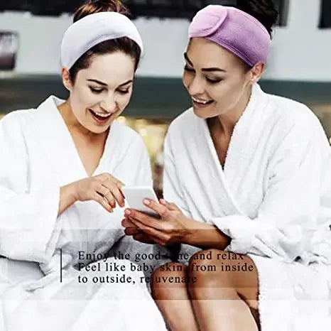 Adjustable Head Band Women Spa Wide Hairband Yoga Bath Shower Makeup Wash Face Cosmetic Headband Soft Toweling Hair Accessories
