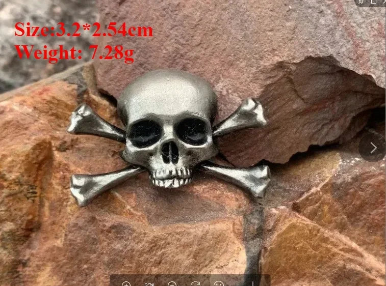 Halloween Skull Pin Punk Skeleton Badge Gothic Brooch for Jewelry Accessory Gifts Wholesale