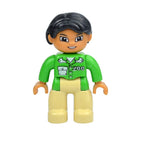 Big Size Figures Building Block Doll Family Farmer Pirate Worker Doctor Policemen Large Brick Compatible Build House Duploes Toy
