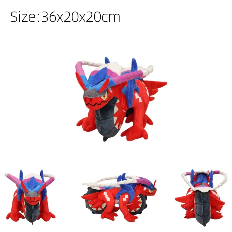 New Pokemon Plush Toys Garchomp Groudon Primal Charizard Vulpix Koraidon Miraidon Gyarados Soft Stuffed Animals Toys Kids Gifts