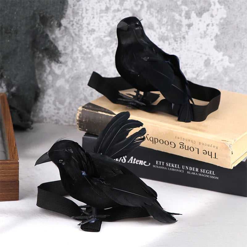Halloween Party Costumes Black Crow with Shoulder Strap Decoration Cosplay Props