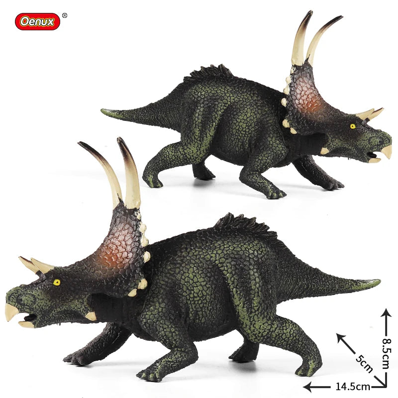 Oenux Jurassic Dinosaurs Indominus Rex Mosasaurus Saichania Dilophosauridae Spinosaurus Model Action Figures Collection Kid Toy