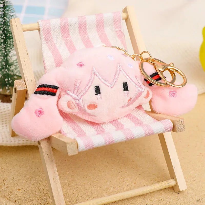 Plush Keychain Cute Soft Doll Bag Charm Pendant Decoration Accessories For Girls Gift Keys Backpack