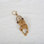 Mini Animal Doll Series Crochet Keychain Knitted Small Rabbit Doll Keyrings Mini Puppy Cute Keychain Wholesale Custom Accessory