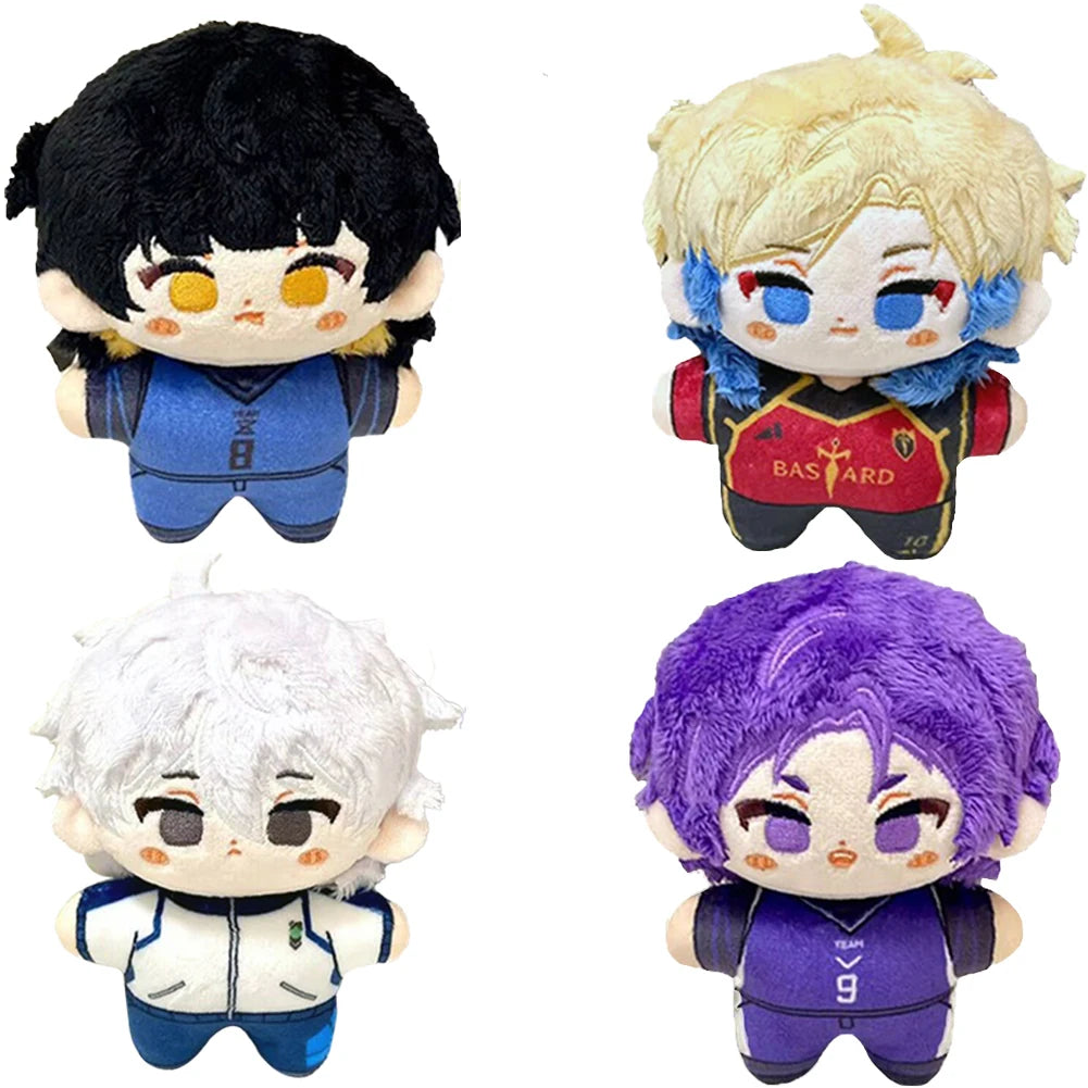 Mini Anime Plush Keychains Michel Caesar Mikage Reo Nagi Seishiro Chigiri Hyoma Bachira Meguru Cute Stuffed Starfish body Doll