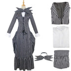Role playing Christmas Eve horror Jack Cos dress skeleton Jack men and women full set of Christmas and Halloween costumes new