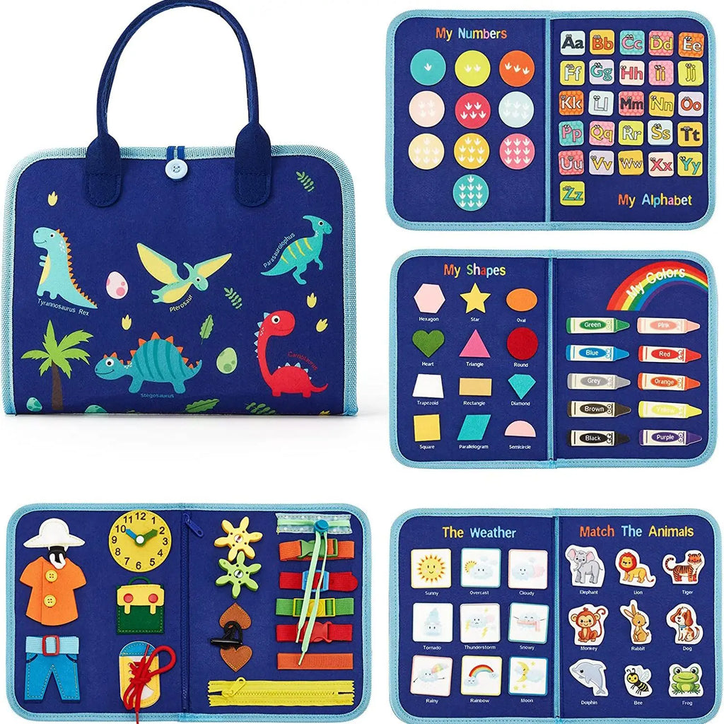 Toddler Montessori Busy Board Activities Education Toys Basic Dress Motor Skills Baby Travel Learning Toys For Christmas Gift