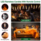 Halloween LED Floating Candles with Magic Wand Remote Battery Operated Potter Floating Candles Warm Light Home Party Decoration