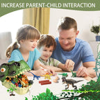 46 Pcs Dinosaur Toy, Dinosaur Figurines Includes Dino Aufbewahrungsbox, The World of Dinosaurs Toys, Toys Gift for Kids