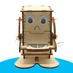 Robot Eating Coin Wood DIY Model Teaching Learning Stem Project for Kid Science Education Experiment Education Toy Assemble Kit