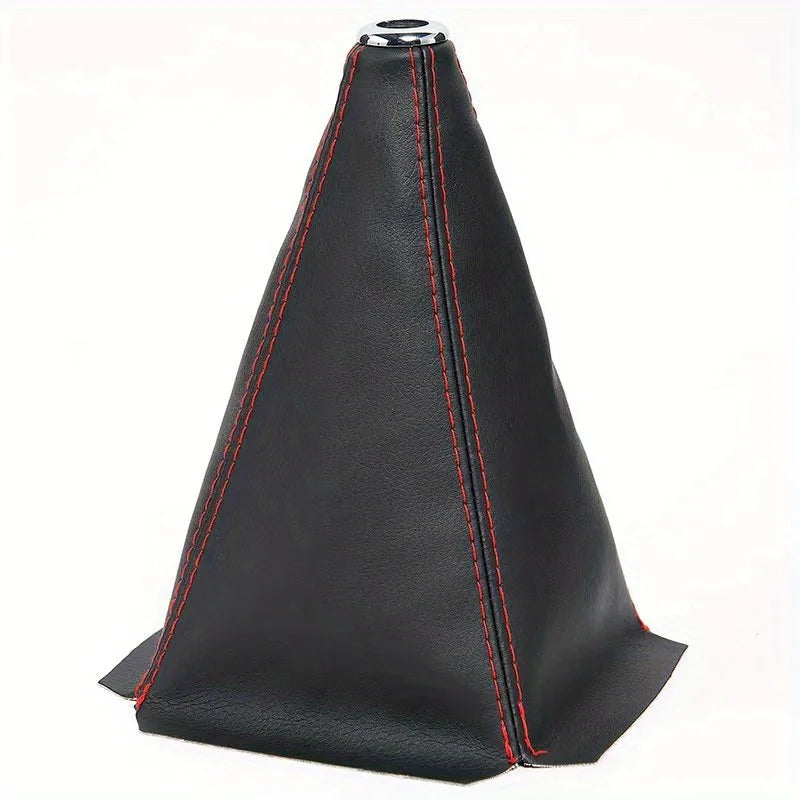 Car Gear Shift Knob Cover Universal Shifter Boot Dust Cover PU Leather Waterproof Decorate Fit for Most Manual/Auto Car Truck