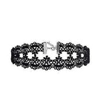 Neo-Gothic Punk Black Sexy Lace Chokers Necklace For Women Fashion Retro Clavicle Chain Halloween Collar Choker Steampunk Gifts