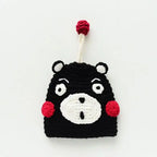 Cute Crochet Cactus Keychain For Keys Storage Bag Keyring Knitting Ladybug Bag Keyrings Wholesale Custom Car Keychain Accessory
