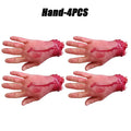 Halloween Fake Bloody Body Parts Realistic Severed Hands Legs Arms Props for Haunted House Scary Prank Party Decorations