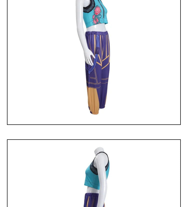 Girls Zoey Cosplay Girl Group Rumi Kids Costume Mira Outfit Favorite Stage Performance Clothes Halloween Animated Movie Dress Up