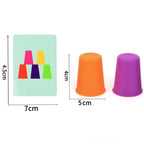 Montessori Toys Mini Stack Cup Game With Card Educational Intellectual Enlightenment Color Cognition Logic Training Children