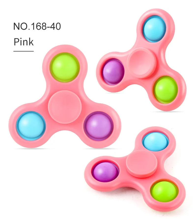 New Fidget Spinner Toys Hand Fingertip Multi-color Spnining Top Stress Relief Decompression Adults Toy Gifts for Boys Girls