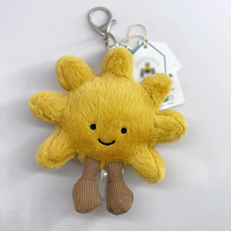 JC Golf ball plush keychain, grape keychain, jellyfish plush toy, hippopotamus, and plush elephant JC bag keychain