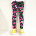 Print Kids Baby Girl Leggings Spring Summer Children Stretch Slim Pants for 2-11 Years