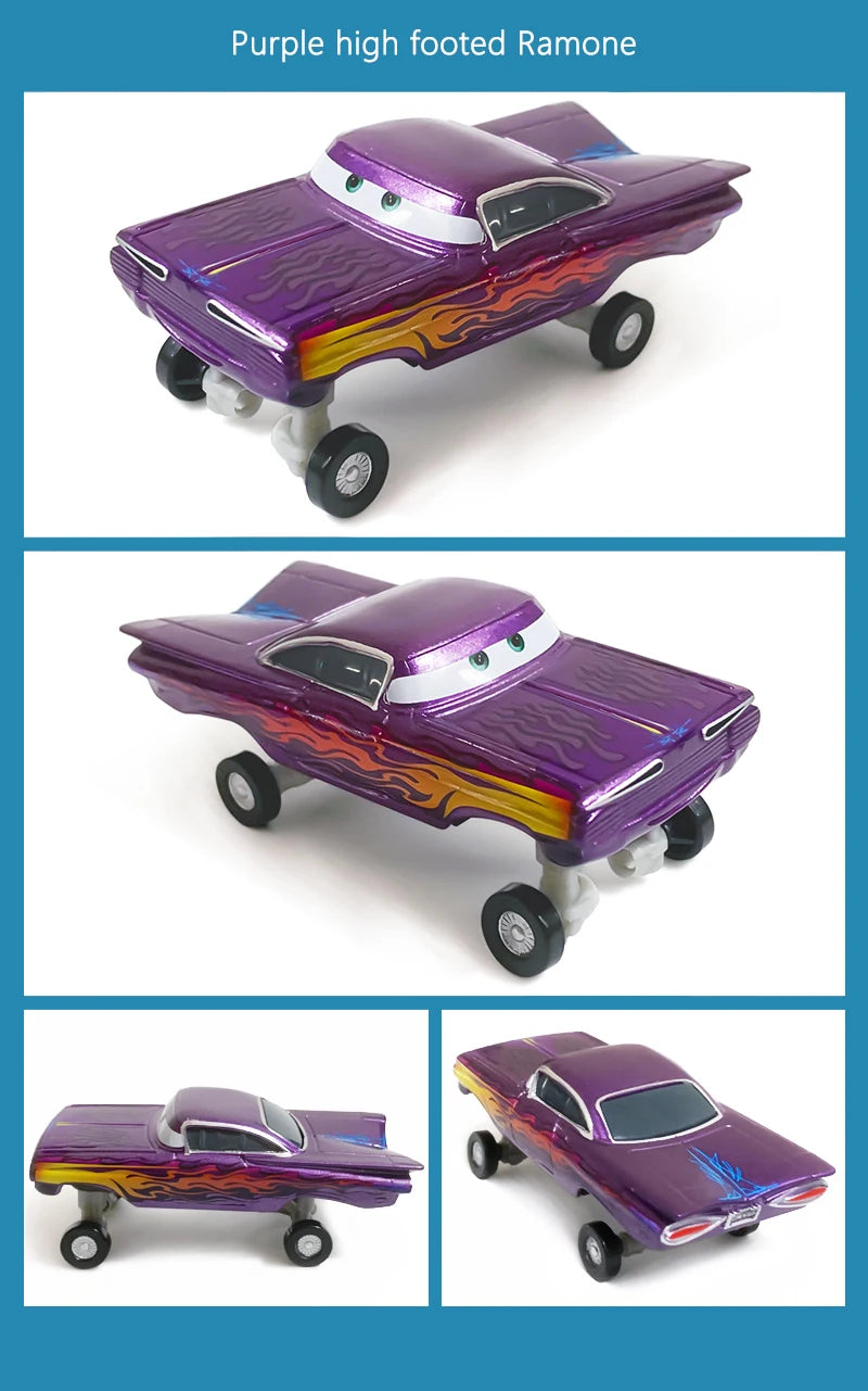 Disney Pixar Cars Ramone Series Colors Golden Green Red Purple 1:55 Alloy Diecast Children's Toy Car Model Gift