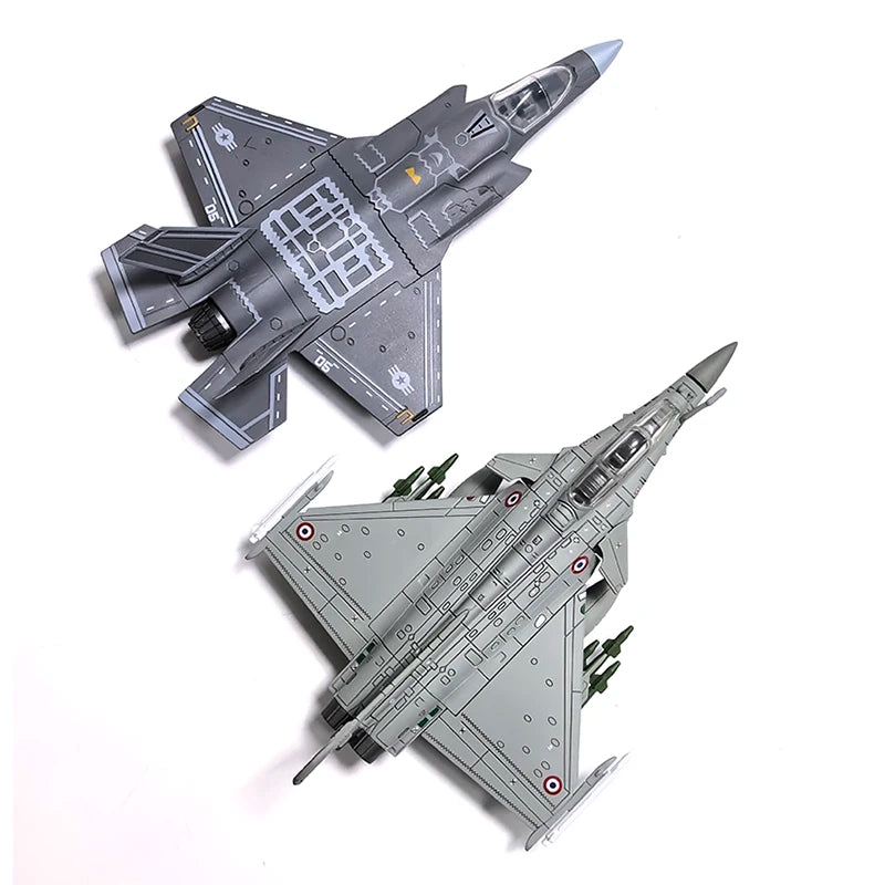 1 Piece DIY Puzzle Building Blocks Military Model Assemble Collection Toys F14 F35 B2 Fighter AH64 Helicopter Model Ornament Toy