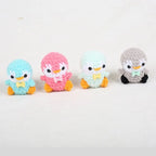 Mini Penguin Series Crochet Keychain For Car Keys Pendant Cartoon Animal Doll Keyrings Knitted Penguin Keychain Custom Accessory