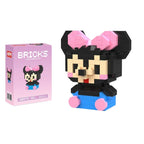 Disney Stitch Building Blocks Anime Kawaii Cartoon mini Action Children's Figures Blocks Bricks Assemble DIY Toys Gift for Kids