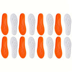 1Pair/2Pairs/4Pairs High Elasticity Latex Sport Insoles Soft Shoe Pads Arch Support Orthotic Insoles Breathable Deodorant Insole