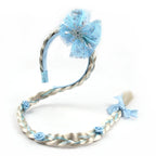 New Frozen Series Elsa Headband For Girls Snow Wig Braid Rhinestones Crown Hairband Birthday Party Princess DIY Hair Accessories