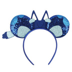 2026 Festival Party Cosplay Mouse Ears Headband 3.3" Ears Glitter Hairband For Boys Girls DIY Cartoon Hair Accessories