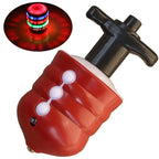 Spinning Top Colorful Flash LED Light Laser Music Gyroscope Children's Wood Luminous Hand Spiner Classic Toys Kid Christmas Gift