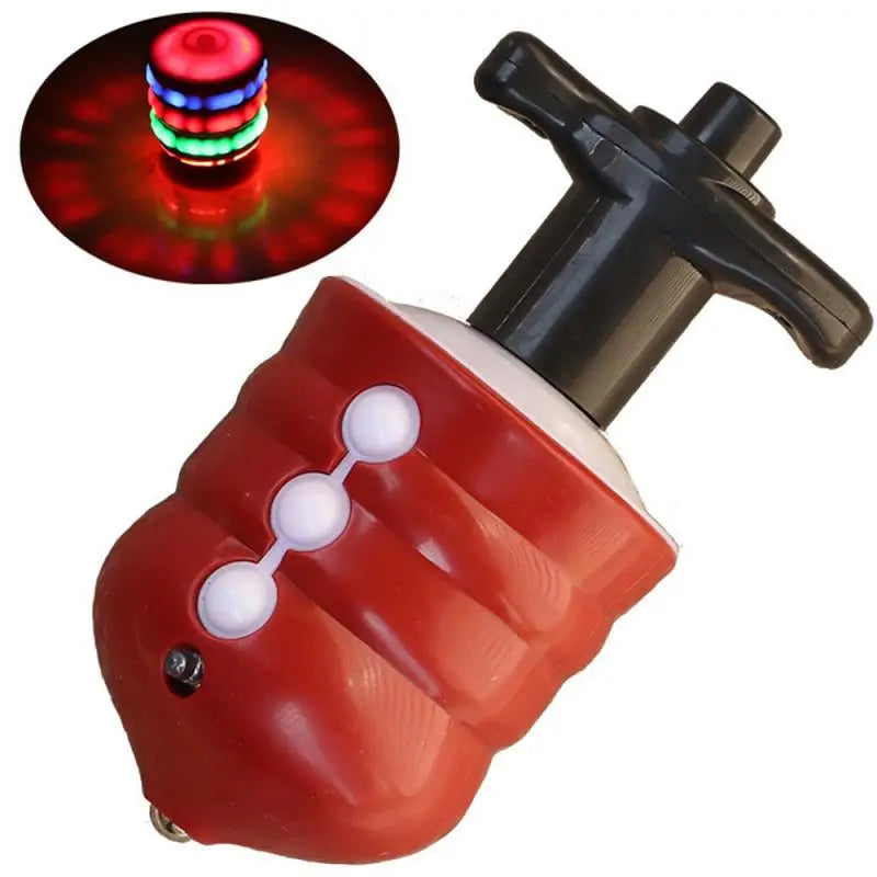 Spinning Top Colorful Flash LED Light Laser Music Gyroscope Children's Wood Luminous Hand Spiner Classic Toys Kid Christmas Gift