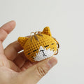 Handmaking Crochet Kitten Keyrings Cute Smiling Cat Doll Crochet Keychain Cartoon Kitten Series Knitting Doll Keychain Custom