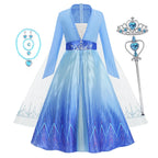 Girl Vestidos Costume Kid Dress Halloween Cosplay Children Birthday Carnival Party Dress Up 2-10 Year